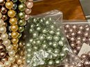 12 Linda Dano Simulated Colored Pearl 34 Necklaces