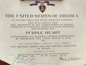 WWII Purple Heart In Original Box With Certificate Signed By General