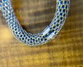 2 Simona Collini Stainless Steel Mesh Link 40' Long Necklaces