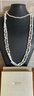 2 Honora Freshwater Pearl Knotted Necklaces With Sterling Silver Clasps 28' And 16'