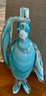 Vintage Murano Large Art Glass Hand Blown Penguin 11 Inch  With Top Hat