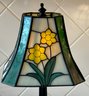 (2) Stained Glass Table Lamps - (1) Daffodil And (1) Made In USA