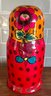 Large 9' Vintage Russian Nesting Doll Hand Painted