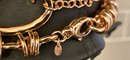 (3) Milor Italy Bronze Necklace Lot - Chain Link - Pendant And Round Ring