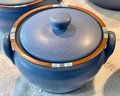 Dansk International Designs LTD Mesa Stoneware Dishes - (6) Small Bean Pots And (1) Large Bean Pot