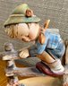 1948 Hummel Germany Retreat To Safety Figurine Boy On Fence By W. Goebel