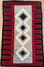 Navajo Vintage 45' X 74' Hand Woven Wool Rug (as Is)