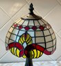 (2) Stained Glass Table Lamps - (1) Daffodil And (1) Made In USA