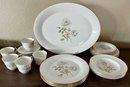 Royal Daulton Yorkshire Rose Dinnerware - Plates - Platter - Cups - Saucers - Side Plates