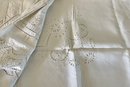 (2) Stunning Antique Fine Linen Lace Embroidered Table Clothes