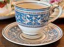 7 Vintage Cups And Saucers  - Wedgewood - Royal Albert - Aynsley - Duchess - Myott - Cauldon - Hammersley