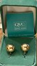 14K Gold Polished Ball Wire Earrings Eterna Gold In Original Box With Paperwork