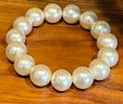 Joan River 116' Faux Pearl Necklace With Matching Earrings - Two Faux Pearl Necklaces & Stretch Bracelet