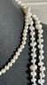 2 Honora Freshwater Pearl Knotted Necklaces With Sterling Silver Clasps 28' And 16'