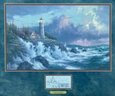 Thomas Kincade ' Conquering The Storm ' Limited Edition Framed Print Lithograph With COA
