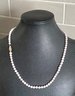 14K Gold Clasp Light Pink Freshwater Pearl 18' Necklace C. S. J.