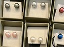 11 Pairs Of Honora Freshwater Pearl And Sterling Silver Earrings Assorted Colors (2 - 4 Packs) Plus Extra