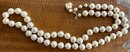 2 Vintage Joan Rivers Faux Pearl 100' And 34' Necklaces Signed