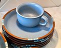 Dansk International Designs LTD Mesa Stoneware Dish Set - Dinner Plates, Side Plates, Cups, Bowls, Saucers