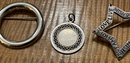 3 Sterling Silver Pins - Beau - N F And More Total Weight 13.8 Grams