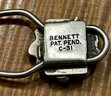 Vintage Bennett Navajo Sterling Silver And Turquoise Key Ring