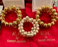 Kenneth Jay Lane Interchangeable Earrings - Gold Tone And Faux Pearl Twist Bracelets - Silver Tone Earrings