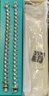 2 Milor Italy 950 Silver Twist Bracelets 7.5' Long And Total Weight 45.9 Grams  In Original Box With Bag