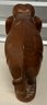 Vintage Hand Carved Solid Teak Wood 15' X 16' Elephant Sculpture