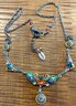 Firefly Jewelry Multi Color Bohemian Petite Scallop Necklace