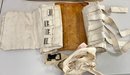 Antique Medical Tourniquet, Leather And Material Back Brace Corset