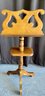 Leedy And Ludwig Elkhart Indiana No. 278858 Horn And Solid Dark Pine Music Stand