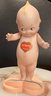 Darling Rose O'Neill Germany Vintage 5' Bisque Jointed Arm Kewpie Doll Original Heart Sticker - Back Sticker -