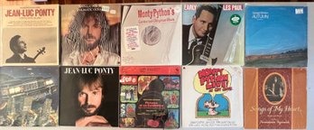 (10) Vintage Vinyl Albums - George Winston, Monte Python, Jean-luck Ponty, Limo