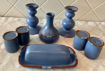 Dansk International Designs LTD Mesa Stoneware Dishes - Candles, Salt And Pepper, Butter, Vase