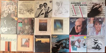 (18) Vintage Vinyl Albums - Lee Ritsenhour, Jane Fonda, Chester Lester, Michael Hedges, And More