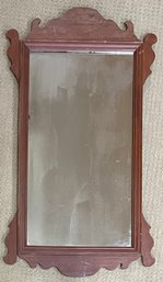 Antique Colonial Wood Frame Mirror