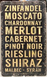 Autumn Decor Wooden Wine Sign With Original Tag