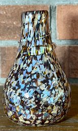 5' Hand Blown Multi Color Swirl Art Glass Vase