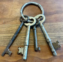Antique Skeleton Keys On Ring