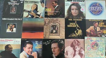 (15) Assorted Vintage Vinyl Albums - Duke Ellington, Abba, Ray Conniff, Neil Diamond, Bread, And More