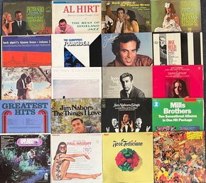 (20) Assorted Vintage Vinyl Albums - Al Hirt, Ray Conniff, Jim Nabors, Mills Brothers, And More