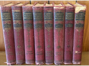 Comptons 1922 Picture Encyclopedia Set Volumes 1-7 With An Index