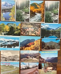 16 Vintage Colorado Picture Postcards Trail Ridge Road - RMNP - Longs Peak And More