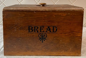 Vintage Solid Pine Bread Box