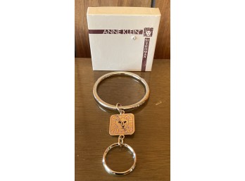 Anne Klein Vintage Gold Tone Bracelet & Fob