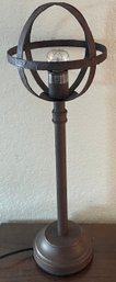 Solid Metal Bronze Tone Table Lamp (works)