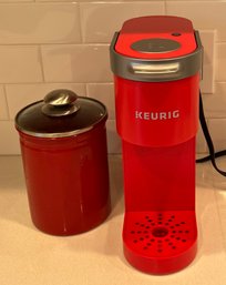 Keurig Hot Brewer Model K-mini With K-cup Canister