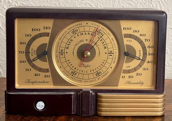 Vintage Taylor Instrument Company Pressure / Temperature / Humidity Gauge