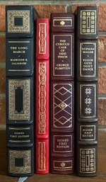 (4) The Franklin Library Signed First Edition Leather Bound Books- Salisbury, Plimpton, Mailor, Auchincloss