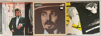 (3) Vintage Captain Beefheart Vinyl Albums - The Spotlight Kid, Top Secret, Doc At The Radar Station
